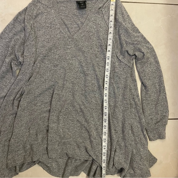 Grey Oversized Hooded Top - Picture 7 of 11